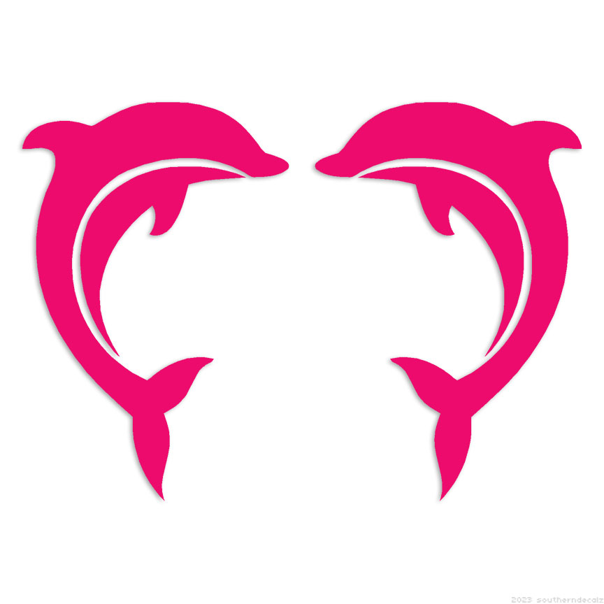 ufmウエダ DOLPHIN Twitcher BORON Dolphins Porpoises Jumping - Decal Sticker - Multiple Colors
